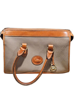 Vintage Dooney & Bourke Satchel One Size Brown & Beige